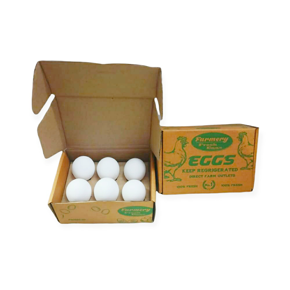 Premium White Eggs (6 Pcs)